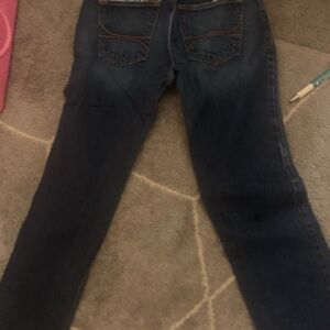 Hollister Dark Blue Straight Leg Jeans
